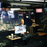 Horowitz in the Studio during a shooting of a cnn segment with Nancy grace